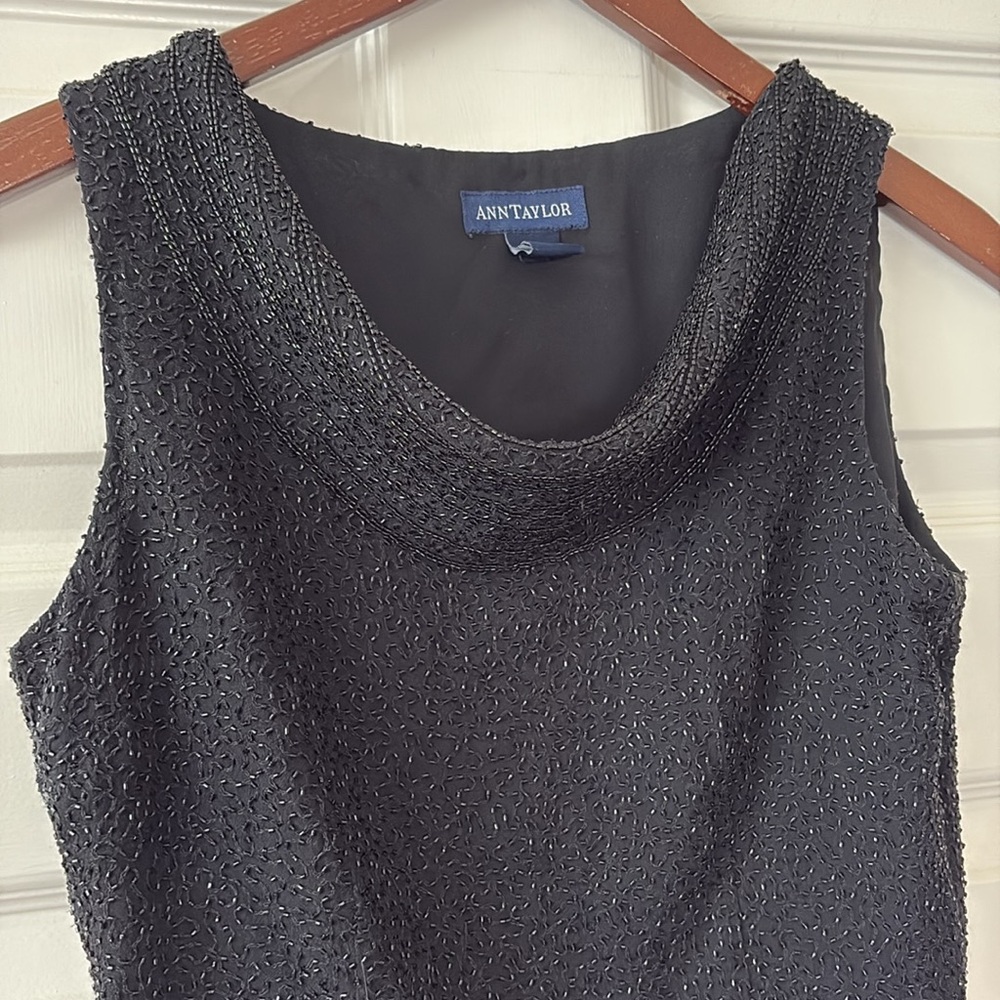 Vintage Beaded Silk Tank Top